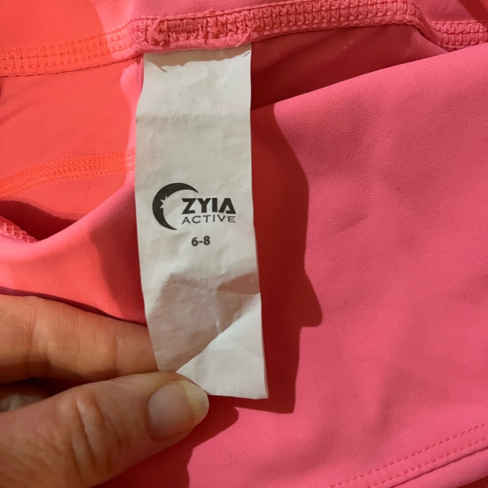 Coral/pink Zyia pants 6-8